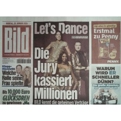 Bild Zeitung Montag, 29 Januar 2024 - Lets Dance Jury