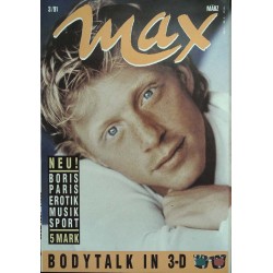 Max Magazin Nr.3 / März 1991 - Boris Becker