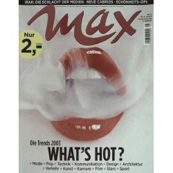 Max Magazin Nr.5 / 10 April 2003 - Whats Hot?