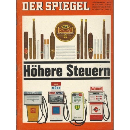 Der Spiegel Nr.51 / 12 Dezember 1966 - Höhere Steuern
