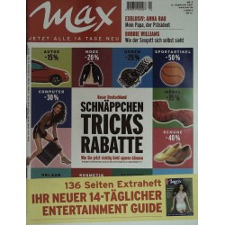 Max Magazin Nr.4 / 8 Februar 2001 - Basar Deutschland
