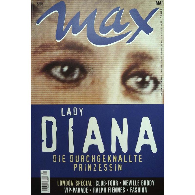 Max Magazin Nr.5 / Mai 1996 - Lady Diana
