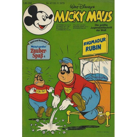 Micky Maus Nr. 47 / 20 November 1979 - Rhomadur Rubin