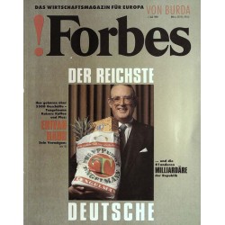Forbes Nr. 7/Juli von 1990 - Der reichste Deutsche