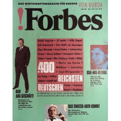Forbes Nr. 5/Mai von 1990 - Die 400 reichsten Deutschen