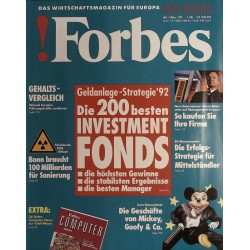 Forbes Nr. 3/März von 1992 - Die 200 besten Investment Fonds