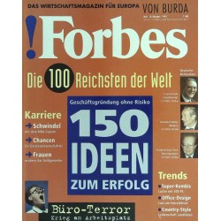 Forbes Nr. 10/Oktober von 1992 - 150 Ideen zum Erfolg
