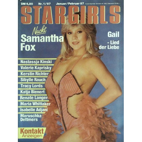 Stargirls 1/Januar-Februar 1987 - Samantha Fox nackt