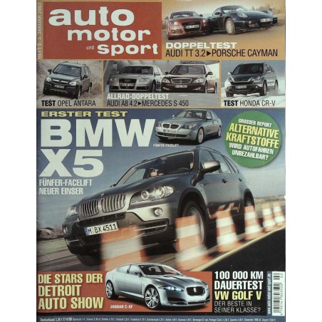 auto motor & sport Heft 2 / 3 Januar 2007 - BMW X5