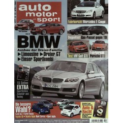 auto motor & sport Heft 10 / 23 April 2009 - BMW, dreier Familie