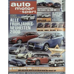 auto motor & sport Heft 6 / 28 Februar 2008 - Genfer Autosalon