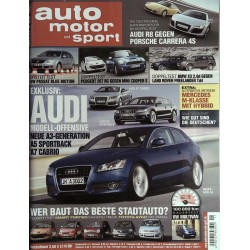 auto motor & sport Heft 11/ 9 Mai 2007 - Audi Modell Offensive