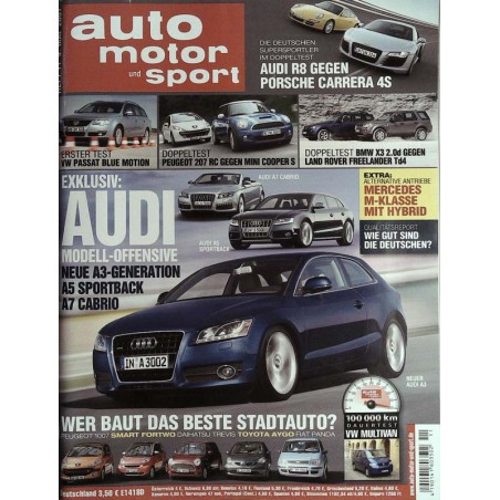 auto motor & sport Heft 11/ 9 Mai 2007 - Audi Modell Offensive