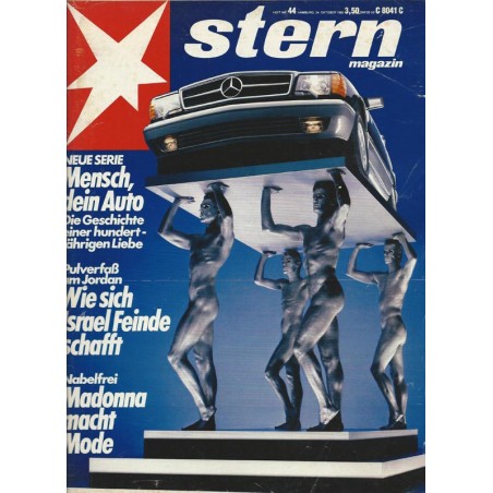 stern Heft Nr.44 / 24 Oktober 1985 - Mensch dein Auto