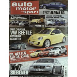 auto motor & sport Heft 24 / 7 November 2007 - VW Beetle