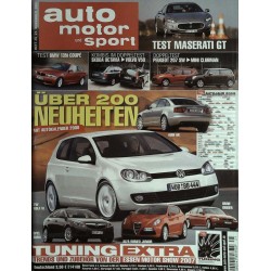 auto motor & sport Heft 25 / 21 November 2007 - 200 Neuheiten