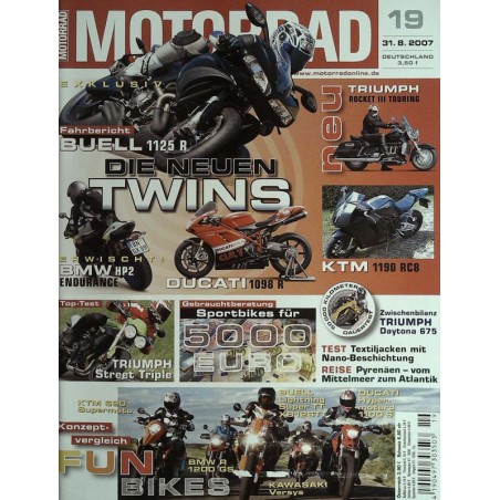 Das Motorrad Nr.19 / 31 August 2007 - Die neuen Twins