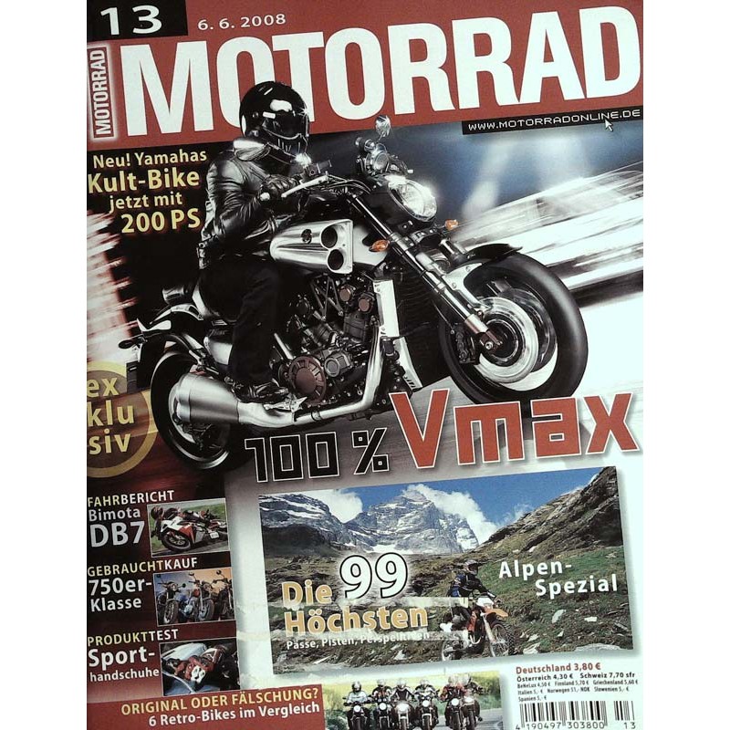 Das Motorrad Nr.13 / 6 Juni 2008 - Yamahas Kult Bike
