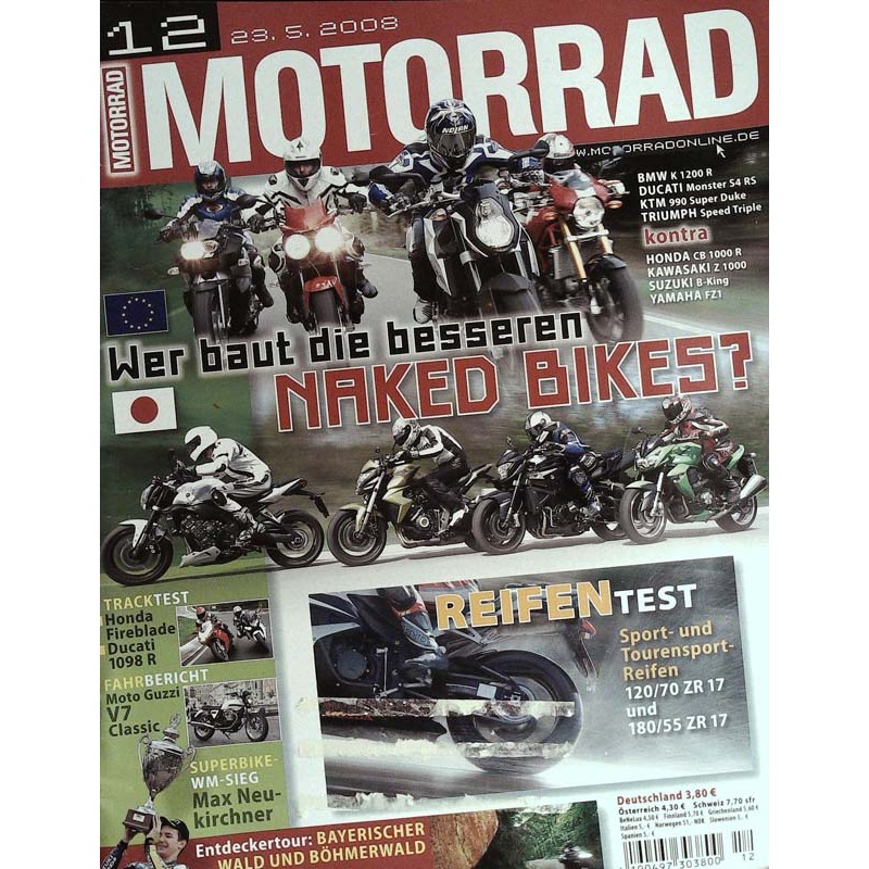 Das Motorrad Nr.12 / 23 Mai 2008 - ...bessere Naked Bikes?