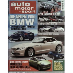 auto motor & sport Heft 1 / 18 Dezember 2008 - Die neuen von BMW