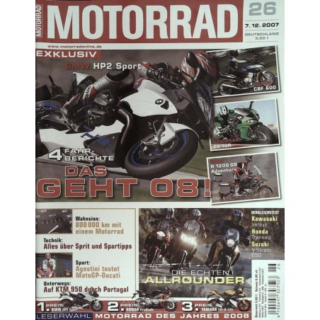 Das Motorrad Nr.26 / 7 Dezember 2007 - Das geht!