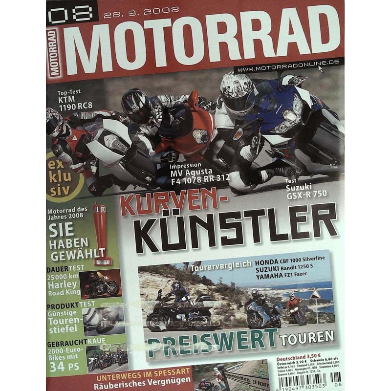 Das Motorrad Nr.8 / 28 März 2008 - Kurven Künstler