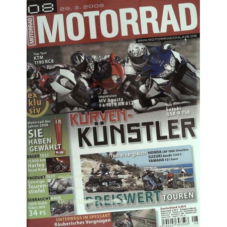 Das Motorrad Nr.8 / 28 März 2008 - Kurven Künstler