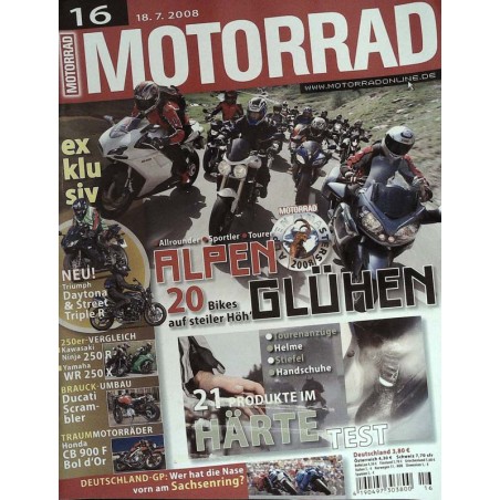 Das Motorrad Nr.16 / 18 Juli 2008 - Alpen Glühen