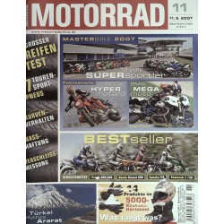 Das Motorrad Nr.11 / 11 Mai 2007 - Grosser Reifentest