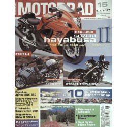 Das Motorrad Nr.15 / 6 Juli 2007 - Suzuki Hayabusa 2