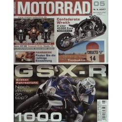 Das Motorrad Nr.5 / 16 Februar 2007 - GSX-R 1000