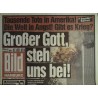 Bild Zeitung Mittwoch, 12 September 2001 - Großer Gott....