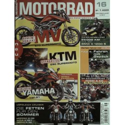 Das Motorrad Nr.16 / 21 Juli 2006 - MV, KTM, Yamaha...