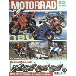 Das Motorrad Nr.20 / 10 September 2004 - Neuheiten