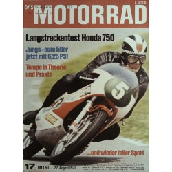 Das Motorrad Nr.17 / 22 August 1970 - Theorie und Praxis