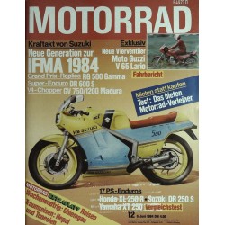 Das Motorrad Nr.12 / 6 Juni 1984 - Kraftakt von Suzuki