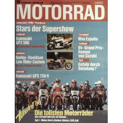 Das Motorrad Nr.19 / 6 September 1986 - Die tollsten Motorräder