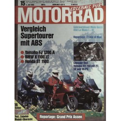 Das Motorrad Nr.15 / 4 Juli 1992 - Vergleich Supertourer mit ABS