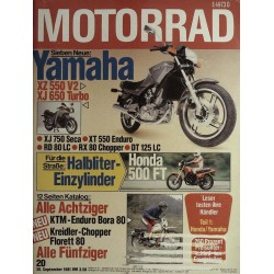 Das Motorrad Nr.20 / 30 September 1981 - Yamaha XZ 550 V2