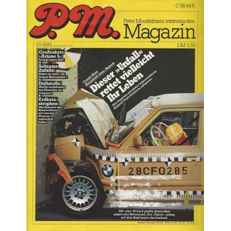 P.M. Ausgabe Oktober 10/1985 - Unfall rettet ihr Leben