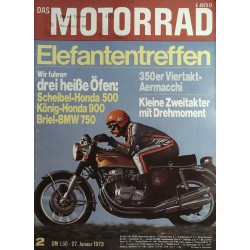 Das Motorrad Nr.2 / 27 Januar 1973 - König Honda 900
