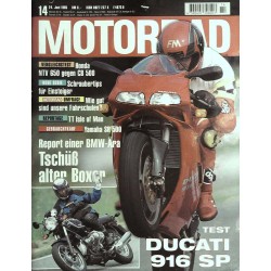 Das Motorrad Nr.14 / 24 Juni 1995 - Test Ducati 916 SP