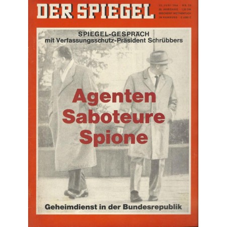 Der Spiegel Nr.25 / 13 Juni 1966 - Agenten, Saboteure, Spione
