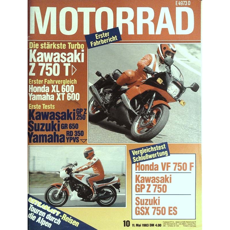 Das Motorrad Nr.10 / 11 Mai 1983 - Kawasaki Z 750 T