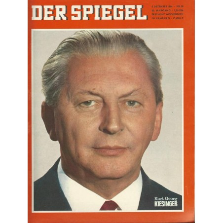 Der Spiegel Nr.50 / 5 Dezember 1966 - Kurt Georg Kiesinger