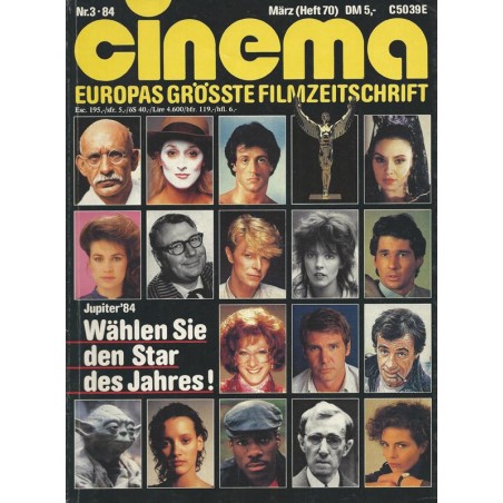 CINEMA 3/84 März 1984 - Jupiter 1984