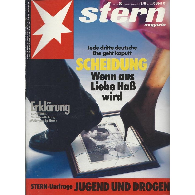 stern Heft Nr.50 / 7 Dezember 1989 - Scheidung