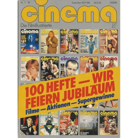 CINEMA 9/86 September 1986 - Jubiläum 100 Hefte