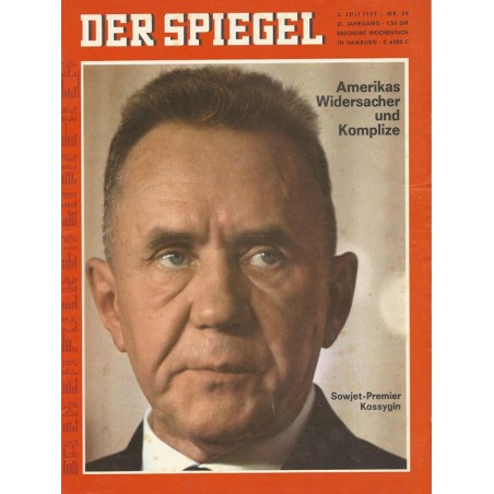 Der Spiegel Nr.28 / 3 Juli 1967 - Amerikas Widersacher und Komplize