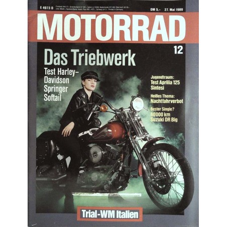 Das Motorrad Nr.12 / 27 Mai 1989 - Das Triebwerk Das Motorrad Nr.12 / 27 Mai 1989 - Das Triebwerk